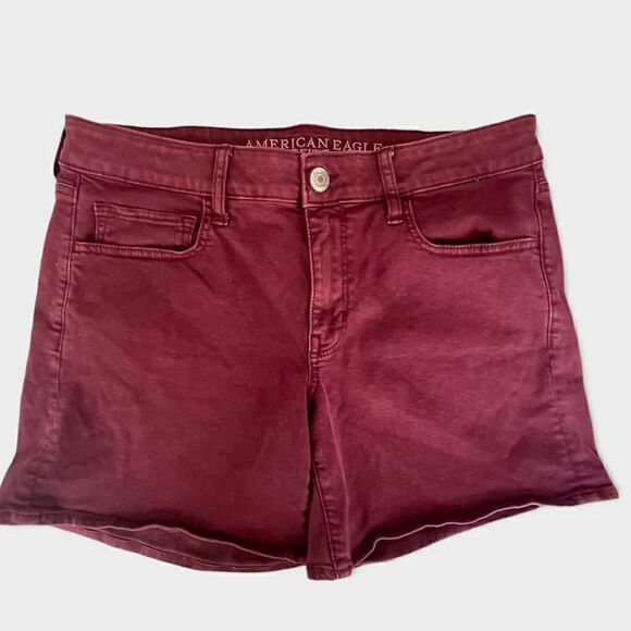 American Eagle Pants - AEO American Eagle Super Stretch Midi Rise Twill Shorts Size 12